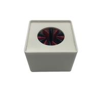 Reusable ABS Flag Station Cube Microphone Mounts With PVC Engraving Surfaces For News Reporting And Podcasting ABS Microphone Logos Flag Station
