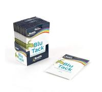 Reusable Adhesive Putty Blu Tack original, Handy Size Multipurpose Sticky Tack, Removable Adhesive Putty, Clean, Safe & Easy to Use Sticky Tack for Home and Office (12, White)