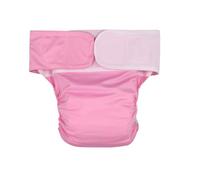 Reusable Adult Cloth Diaper Incontinence Care Nappy Protector Waterproof Cloth Nappy Cover Washable Underwear Brief Pad for Elderly and Limited Mobility(Pink)