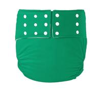 Reusable Adult Cloth Diapers,Washable Incontinence Cotton Diaper Waterproof Adult Diapers Women Mens Adult Cloth Diapers Adjustable Leakproof Panties(Green,Large)