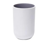 Reusable Adult Drinking Cup, Plastic Toothbrush Cup for Bathroom Cups (Grey, One Size)