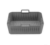 Reusable Air Fryer Accessory with Handles for Cosori Reusable(grey) | silicone, withstands 450°F, reusable alternative to paper, fits 2L-3.5L , square shape design