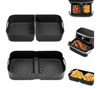 Reusable Air Fryer Liners for Instant VersaZone 8.5L, 3PCS Air Fryer Silicone Liners Reusable Air Fryer Inserts, Air Fryer Accessories Compatible with Instant VersaZone Dual Air Fryer 8.5L
