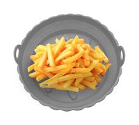 Reusable Air Fryer Liners - Round Tray Reusable Oven Tray - Non Stick Air Fryer Basket | for Roasting Serving and Cooking