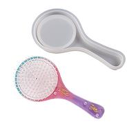 Reusable Airbags Comb Silicone Molds Hairbrush Jewelry Molds Resin Casting for Paddle Silicone Mold Hair Styling Tool Hair Brush Accessory Making Supplies