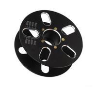 Reusable Aluminum Alloy Spool For 3d Printer Filament With Detachable Design And Numerical Markings For Smooth Feeding Black Color 200mm