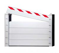 Reusable Aluminum Flood Barrier H 100cm x L 155cm,Baffle Flood Defence Barriers,Heavy Duty Unit Module Design Flood Control Baffle Door,for Basement Entrance Gates Subways