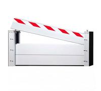 Reusable Aluminum Flood Barrier H 60cm x L 155cm,Baffle Flood Defence Barriers,Heavy Duty Unit Module Design Flood Control Baffle Door,for Basement Entrance Gates Subways