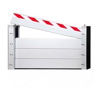 Reusable Aluminum Flood Barrier H 80cm x L 155cm,Baffle Flood Defence Barriers,Heavy Duty Unit Module Design Flood Control Baffle Door,for Basement Entrance Gates Subways