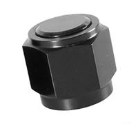 Reusable AN4 AN6 AN8 AN10 AN12 Female Flare Cap Aluminum Adapter for Secure Block Off Applications with Leak Proof Design and Precise Engineering (AN8)