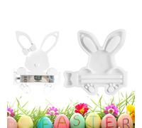 の レイトン - Reusable and Hanging Crafts, Rabbit Ornament Mold in Cement or Concrete, for Easter Party Birthday Home Family Friends Students Ho