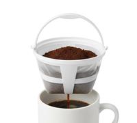 Reusable and Washable Mesh Coffee Filter | Filter Basket 6-8 Cups with Handle for Home, Kitchen, Tea, Beverages, Filtration and Food