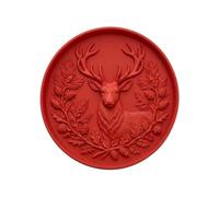 Reusable Animal Shape Stepping Stone Mould, 20cm Round Concrete Stepping Stone Moulds Silicone, Cement Moulds for Garden Walkway, Plastic Casting Mould for Patio Yard and Outdoor Decor，Deer