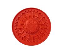 Reusable Animal Shape Stepping Stone Mould, 20cm Round Concrete Stepping Stone Moulds Silicone, Cement Moulds for Garden Walkway, Plastic Casting Mould for Patio Yard and Outdoor Decor，Sunflower