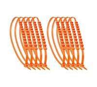 Reusable Anti Snow Chains 91cm 10 Pack Nylon Non Slip Tire Cable Belts Motorcycle Snow Chains Winter Driving Security Chain Wheel Tyre Anti-Skid Chain Sturdy Security For Winter For 14"-24" Wheel Rim