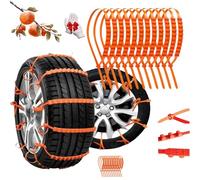 Reusable Anti Snow Chains Of Car,Snow Chains For Car Tires,2026 New Cars Chains For Tires For Auto Pickup Trucks Suv On Ice Sand Mud Rain Road Adjustable Plastic Anti-Skid Ties (*10)