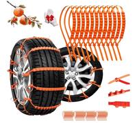 Reusable Anti Snow Chains Of Car,Snow Chains For Car Tires,2026 New Cars Chains For Tires For Auto Pickup Trucks Suv On Ice Sand Mud Rain Road Adjustable Plastic Anti-Skid Ties (*40)