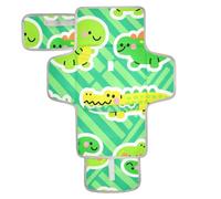 Reusable Baby Changing pad with Tissue Pocket Portable Changing pad for Baby for Newborns Girl & Boy Green Crocodiles Dino
