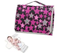 Reusable Baby Changing Pads with Tissue Pocket Animal Print Stars Leopard Zebras Portable Diaper Changing pad Lightweight & Foldable Changing Station cambiador de pa?ales para Bebes