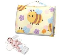 Reusable Baby Pee Pads with Tissue Pocket Cartoon Cute Bee Flower Diaper mat Changing pad with Built-in Pillow cambiador de pa?ales para Bebes