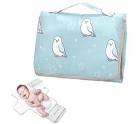 Reusable Baby Pee Pads with Tissue Pocket Cute Animal Hawk Star Pastel Blue Waterproof Changing pad with Built-in Pillow cambiadores de pa?ales para Bebes