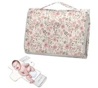 Reusable Baby Pee Pads with Tissue Pocket Lovely Small Floral Colorful Portable Diaper Changing pad Infant Travel Station Kit cambiador de pa?ales para Bebes