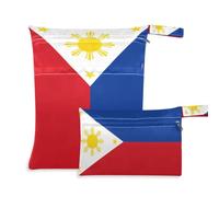 Reusable Bag For Traveling 2 Pack Philippines Flag Filipino Philippine