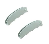 Reusable Bag Holder Carrier Silicone Plastic Bag Handle Carrier for Grocery Plastic Bag Shopping Bags Garbage Bag(Blue 2PCS)