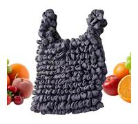 Reusable Bags - Durable Polyester Large Capacity | Foldable Organizer Pack with Handle | Lightweight Portable Utensil for Travel Work School Fitness Market Picnic College A, gray, Siehe Beschreibung