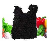 Reusable Bags - Durable Polyester Large Capacity | Foldable Organizer Pouch with Handle | Lightweight Portable Utility for Travel Work School Gym Market Picnic College Daily, Black, Se référer au