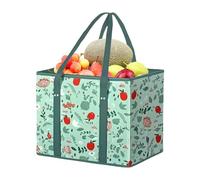 Reusable Bags for Shopping | Foldable Grocery Bag with Handle for Clothes - Heavy Duty Organizer Pouch for Beach Days Family Trips Travel