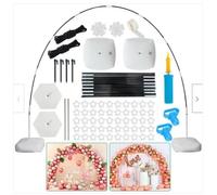 Reusable Balloon Arch Stand Kit, 10FT Adjustable Frame with Water Fillable Base for Wedding, Birthday, Baby Shower Party Decorations