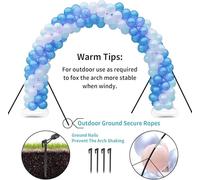 Reusable Balloon Arch Stand Kit Full Set with 200pcs Balloons included and Water Fillable Base,Adjustable Balloon Arch Frame 10FT Wide & 9FT Tall for Outdoor Indoor Party Wedding Birthday Baby Show