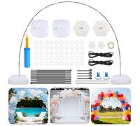 Reusable Balloon Garland Arch Backdrop Stand Kit, Adjustable Balloon Arch Frame with Water-Fillable Base for New Years Eve Christmas Decorations, Wedding, Graduations, Baby Shower, Birthday Party