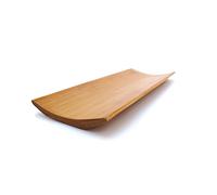 Reusable Bamboo Carbonized Brown Rectangle Sushi Serving Tray Plate 7" x 2.8" - 30 Pieces