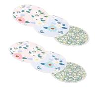 Reusable Bamboo Fibre Nursing Pads Washable 6 Pcs for Maternity | Breathable Absorbent Design, Leak Prevention, Delicate Appearance, Practical Everyday Use Random Style