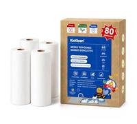 Reusable Bamboo Paper Towels | Ultra Absorbent, Heavy Duty & Washable | Organic Paper Towels | Eco Friendly Bamboo Towels| Unpaper Towel Alternative | 20 Sheets, 11.2"x11 | 1 Roll (4)
