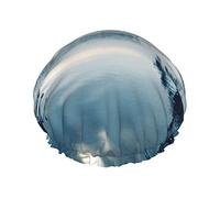Reusable Bath Shower Caps for Women Long Hair Antarctic Peninsula Printed Double Layer Waterproof Bathing Shower Hat