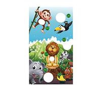 Reusable Bean Bag Game Sets Banner Friends Interaction Toss Game Yard Game Style A