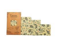 Reusable Beeswax Food Wraps - Organic Cotton Fresh-Keeping Cloth, Eco-Friendly & Sustainable Food Storage Paper for Kitchen, Bread, Cheese, Fruits, Vegetables (3-Pack)(Style3)