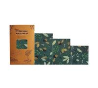 Reusable Beeswax Food Wraps - Organic Cotton Fresh-Keeping Cloth, Eco-Friendly & Sustainable Food Storage Paper for Kitchen, Bread, Cheese, Fruits, Vegetables (3-Pack)(Style13)