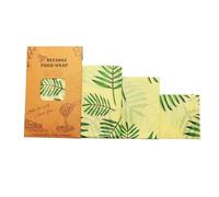 Reusable Beeswax Food Wraps - Organic Cotton Fresh-Keeping Cloth, Eco-Friendly & Sustainable Food Storage Paper for Kitchen, Bread, Cheese, Fruits, Vegetables (3-Pack)(Style20)