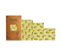 Reusable Beeswax Food Wraps - Organic Cotton Fresh-Keeping Cloth, Eco-Friendly & Sustainable Food Storage Paper for Kitchen, Bread, Cheese, Fruits, Vegetables (3-Pack)(Style10)