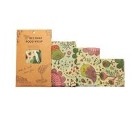 Reusable Beeswax Food Wraps - Organic Cotton Fresh-Keeping Cloth, Eco-Friendly & Sustainable Food Storage Paper for Kitchen, Bread, Cheese, Fruits, Vegetables (3-Pack)(Style5)