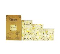 Reusable Beeswax Food Wraps - Organic Cotton Fresh-Keeping Cloth, Eco-Friendly & Sustainable Food Storage Paper for Kitchen, Bread, Cheese, Fruits, Vegetables (3-Pack)(Style11)