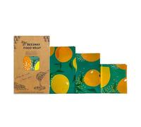 Reusable Beeswax Food Wraps - Organic Cotton Fresh-Keeping Cloth, Eco-Friendly & Sustainable Food Storage Paper for Kitchen, Bread, Cheese, Fruits, Vegetables (3-Pack)(Style8)