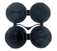 Reusable Black Can Holder Carrier, Four Can, Pack of 20 | Snap Off Carrier For 12 oz & 16 oz Cans | Brewery Homebrewing Beverage Canning & Transport | 100% Recycled Plastic, USA Made | Bits N Things