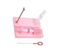 Reusable Bottle Brush Dummy Cleaner with Removable Multi-Purpose Feeding Accessories Organiser Case Travel Baby Bottle Brush Set Set