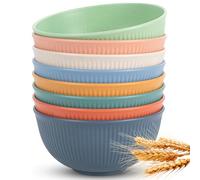 Reusable Bowl Cereal Bowls, Set of 8, 655 ml Dessert Bowls, Soup Bowls, Salad Bowls for Soup, Cereal, Ramen, Salad, Ramen Bowl Set for Barbecue Parties - Microwave & Dishwasher Safe