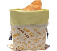 Reusable Bread Bag, 11.8 x 15.3 Inch Snack Storage Bag, Reusable Beeswax Pouch for Freezer Kitchen Bakery Food Sandwich Preservation